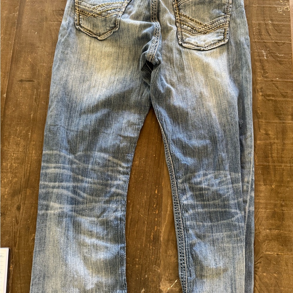 BKE Men's Light Blue Straight Jeans - Picture 4 of 6